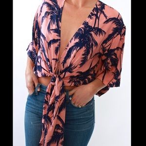 XIX Palms Kimono Wrap Top
